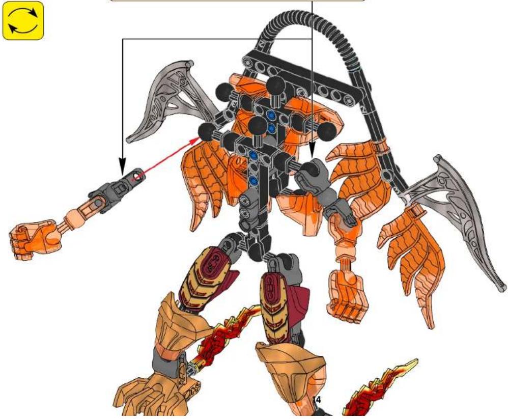 Illustration of a robotic skeleton with orange and gray bones, no text or symbols present