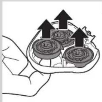 Illustration of a hand holding a tray with three small round objects and upward arrows, no text or symbols present.