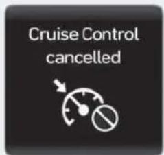 Cruise Control cancelled