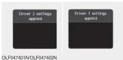 Driver 2 settings applied Driver 1 settings applied OLF047401N/OLF047402N