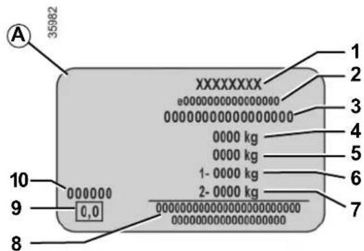 A 35982 XXXXXXX e0000000000000000 00000000000000000 0000 kg 0000 kg 1- 0000 kg 2- 0000 kg 1 2 3 4 5 6 7 10 9 0,0 000000000000000000000 0000000000000000000 8