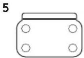 Simple line drawing of a jar with four circular holes, no text or symbols.
