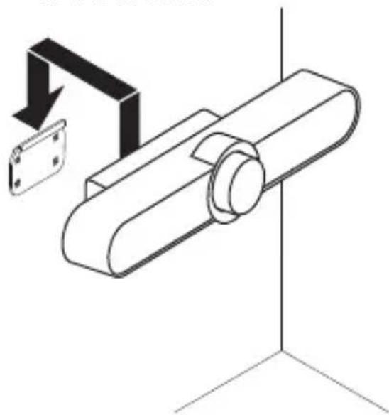 Technical line drawing of a mechanical component with a directional arrow indicating movement (no text or symbols)
