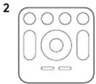 Simple line drawing of a rectangular device with circular and oval elements, no text or symbols present.