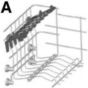 Technical line drawing of a mechanical assembly with gears and rods (no text or symbols)