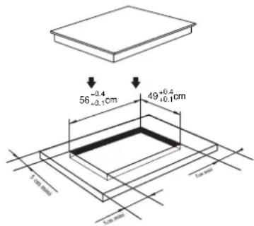 56-0.4 -0.1cm 49+0.4 +0.1cm 1 cm 2 cm 3 cm