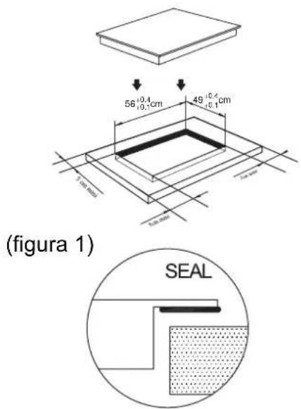 (Figura 1) 58 0.4 cm, 49 0.4 cm, 3.0 mm, 7.0 mm, SEAL