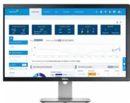 Screenshot of a digital dashboard displaying multiple data visualizations and charts, likely related to business analytics or system performance.