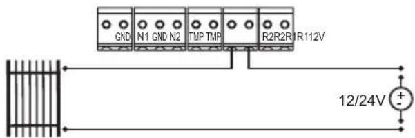 GND N1 GND N2 TMP TMP R2R2R0 R112V 12/24V + -