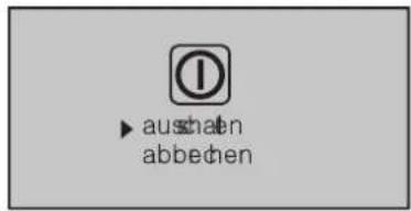 ▶ auschaen abbeden