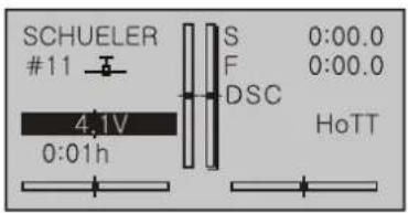 SCHUELER #11 4.1V 0:01h S F DSC HoTT 0:00.0 0:00.0