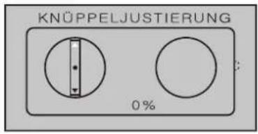 KNÜPPELJUSTIERUNG 0%