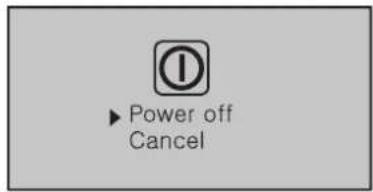 Power off Cancel