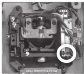 Close-up of an electronic circuit board with visible components and wiring (no readable text or symbols)
