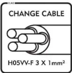 ELRO CHANGE CABLE H05VV-F 3 X 1mm²