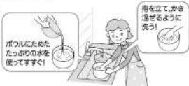 Zojirushi NP-RK05 - ●手早く洗う 米を手早く「洗う」ために、水をためるボウルを用意してください。 - 1