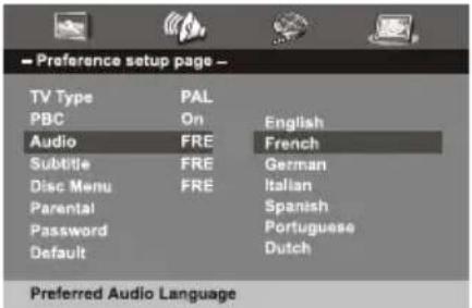 NEVIR NVR-2782DVD-PCU - Página principal das configuurações - 11