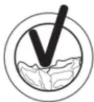 Simple line drawing of a checkmark inside a circle, with no text or symbols present.