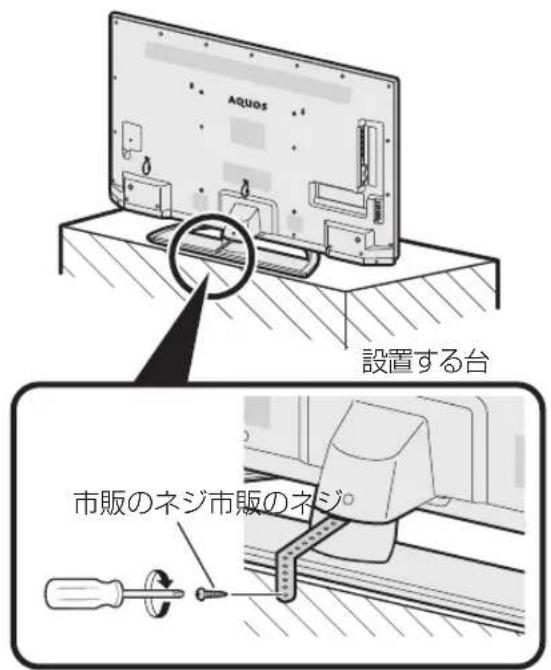 AQUOS 設置する台 市販のネジ