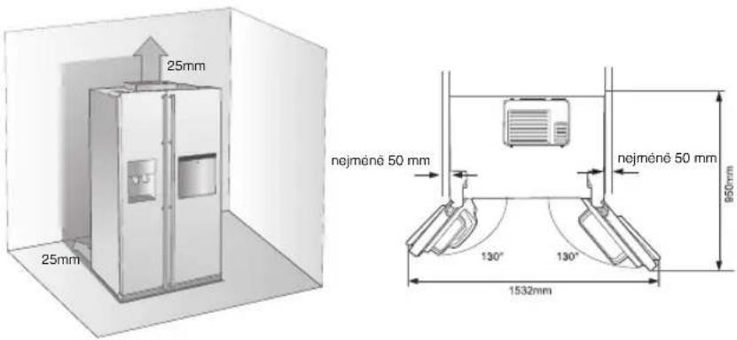SAMSUNG RSH1FEIS - PŘÍPRAVA NA INSTALACI CHLADNIČKY - 1