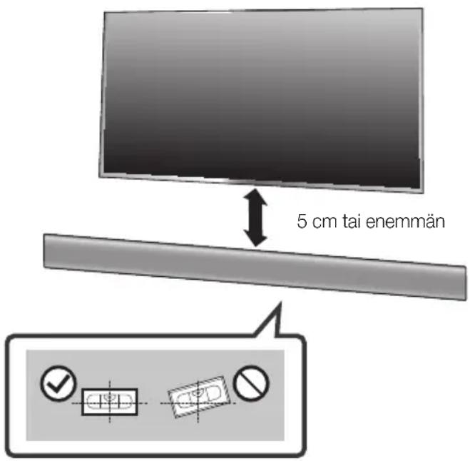 5 cm tai enemmän