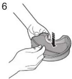 Illustration of hands using a tool to apply material to a small object.