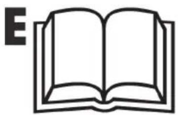 Simple line drawing of an open book with no text or symbols on the pages