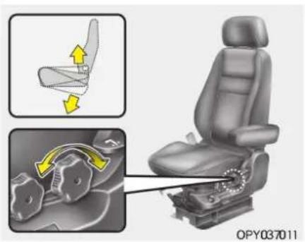 Diagram illustrating car seat assembly with highlighted components and directional arrows indicating motion or movement.