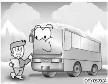 HYUNDAI Universe (2010) - ▶ 에어 탱크 물배출 - 1