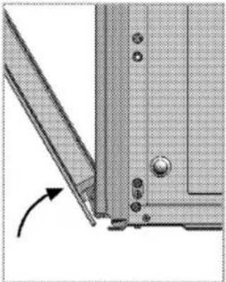 LEISURE Cookmaster CK90F322 - Removing the top oven's door - 2