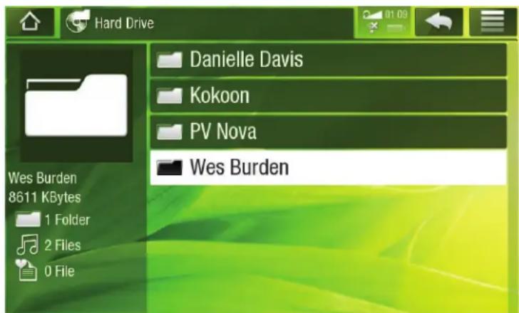 Hard Drive Danielle Davis Kokoon PV Nova Wes Burden Wes Burden 8611 KBytes 1 Folder 2 Files 0 File