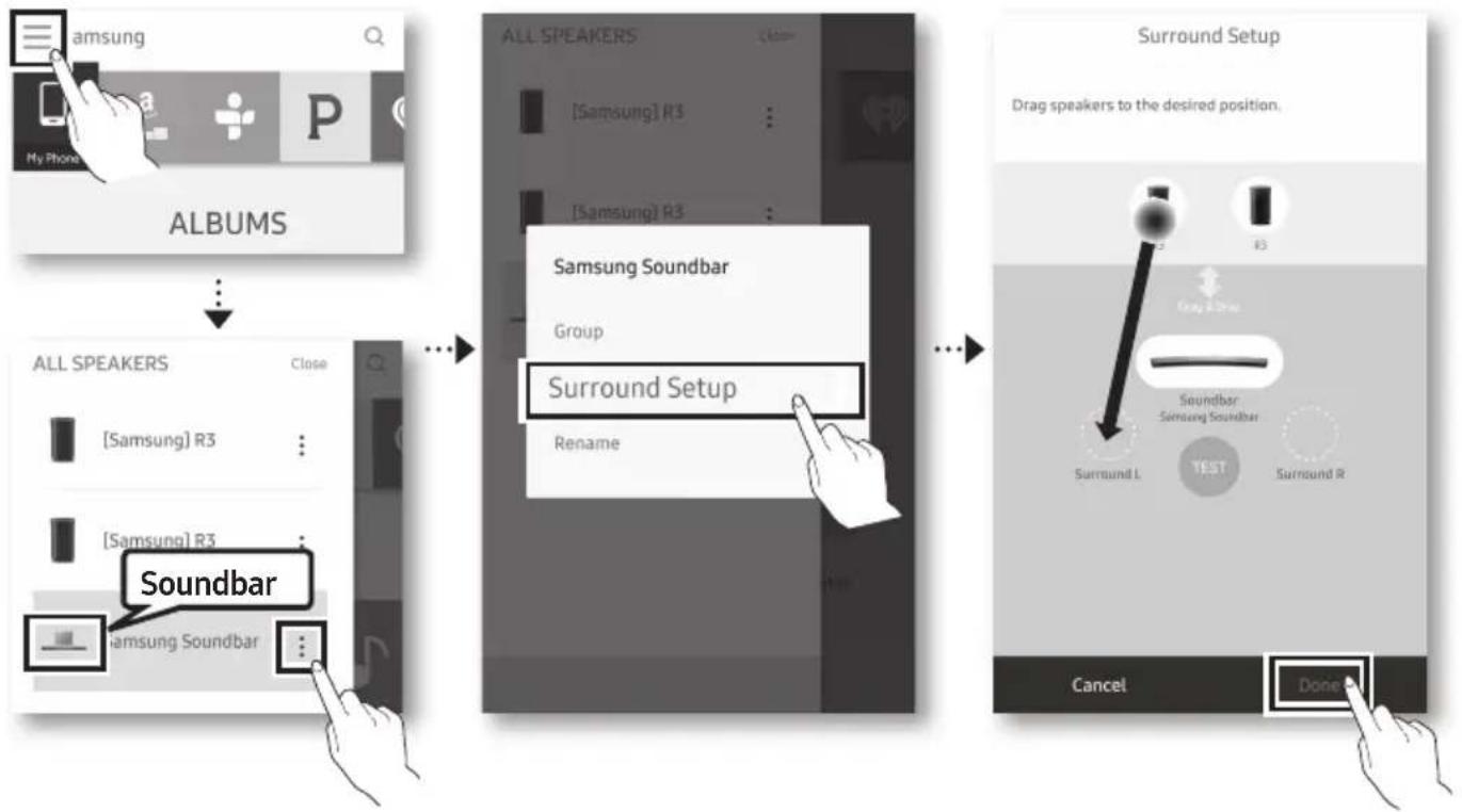 SAMSUNG MS661 - Installere en ekstra Soundbar når Samsung trådløse høyttalere allerede er i bruk - 2