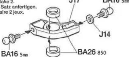 SAZ 2. Satz anfertigen. aire 2 jeux. J14 BA16 5mm BA26 850