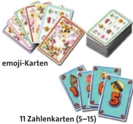 emoji-Karten 11 Zahlenkarten (5–15)