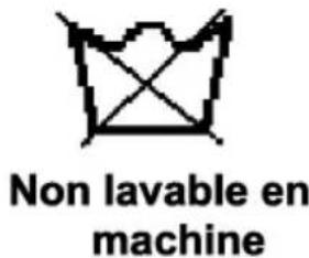 Non lavable en machine