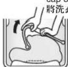 HITACHI BW-S70G - Taking out the washing cap 洗衣蓋的取出方法 - 3