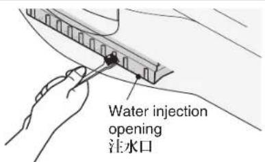 Water injection opening 注水口