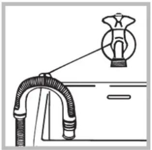 INDESIT XWA 71251 W EU - Podłączenie przewodu odpływowego - 2