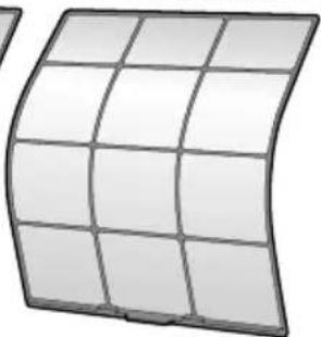 Curved grid panel structure with no text or symbols