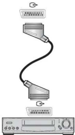 Diagram of a connected audio jack with ports and cables (no text or symbols)