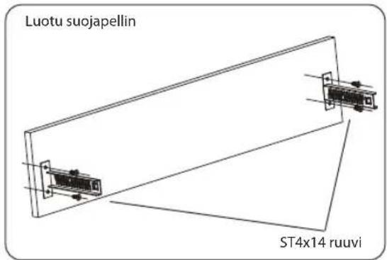 Luotu suojapellin ST4x14 ruuvi