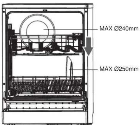 Logik LDW45W16N - Nederste kurv - 1