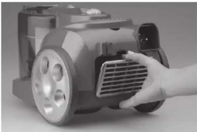 HYUNDAI VC 012 - Cleaning the exhaust air filter - 1
