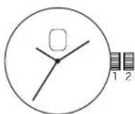 FOSSIL Machine - Hand with Sun-Moon Dial PC39A - 1