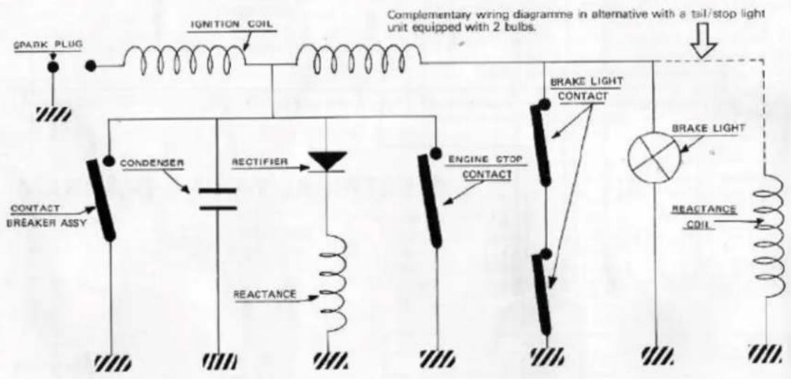 PEUGEOT 103 - ELECTRICAL WIRING DIAGRAM - 1