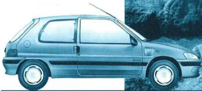 Side profile of a light blue compact car with visible front and rear panels, parked outdoors (no text or symbols)