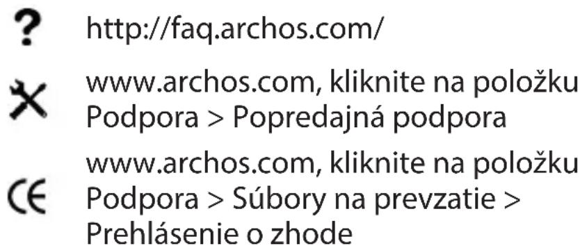 ARCHOS Access 50 4G - Pomoc a podpora - 2
