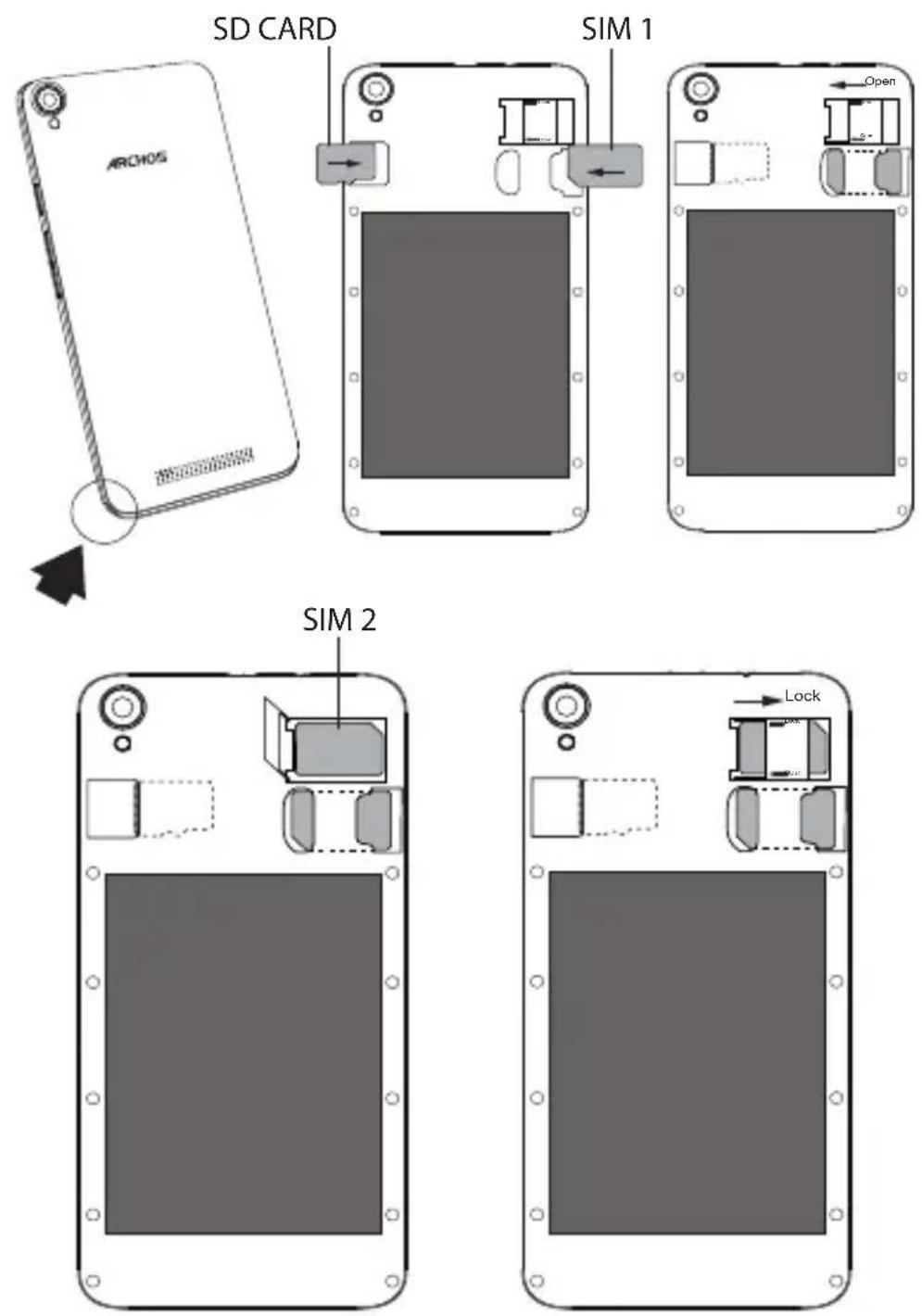 ARCHOS Access 50 4G - Збирання пристрою - 1