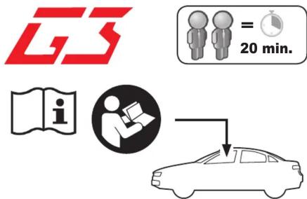 GS = 20 min. i I → 20 min.