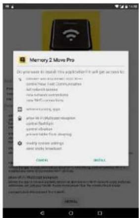 INTENSO 2.5 Memory 2 Move Pro - INSTALLATION DE L'APP ANDROID MEMORY 2 MOVE PRO - 1